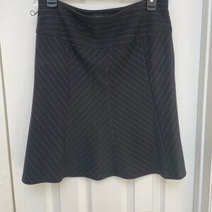 Elegant Black and Lilac Pinstripe Skirt From Express